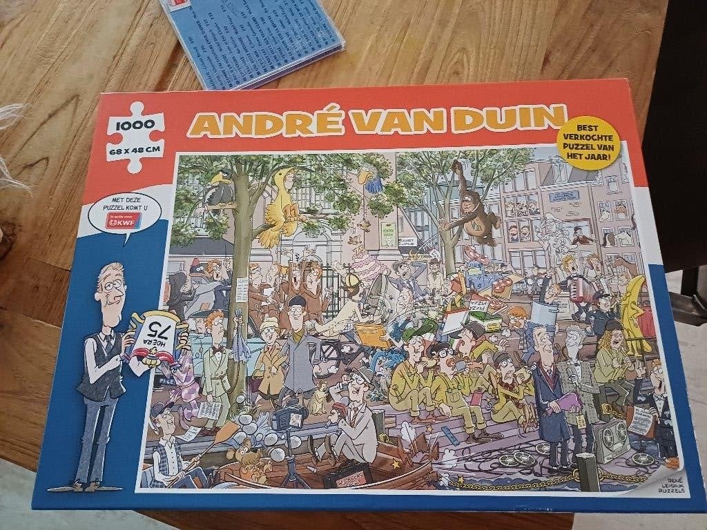 legpuzzel 1000 stukjes Andre van Duin., Ophalen of Verzenden, 500 t/m 1500 stukjes, Zo goed als nieuw, Legpuzzel