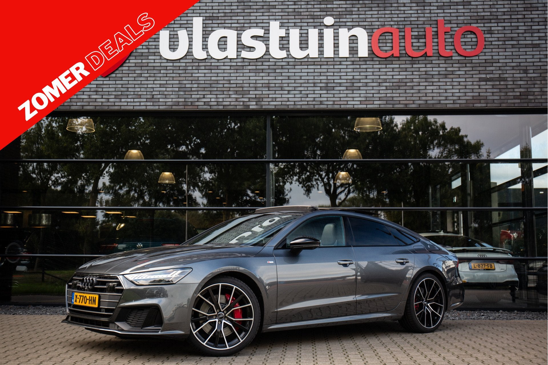 Audi A7 Sportback 55 TFSI e quattro Competition , Panoramada, Gebruikt, 4 cilinders, Bedrijf, Adaptive Cruise Control