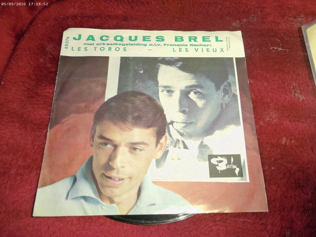Jacques Brel - Les Toros / Les Vieux, Gebruikt, Fotohoes, 7 inch, Ophalen of Verzenden