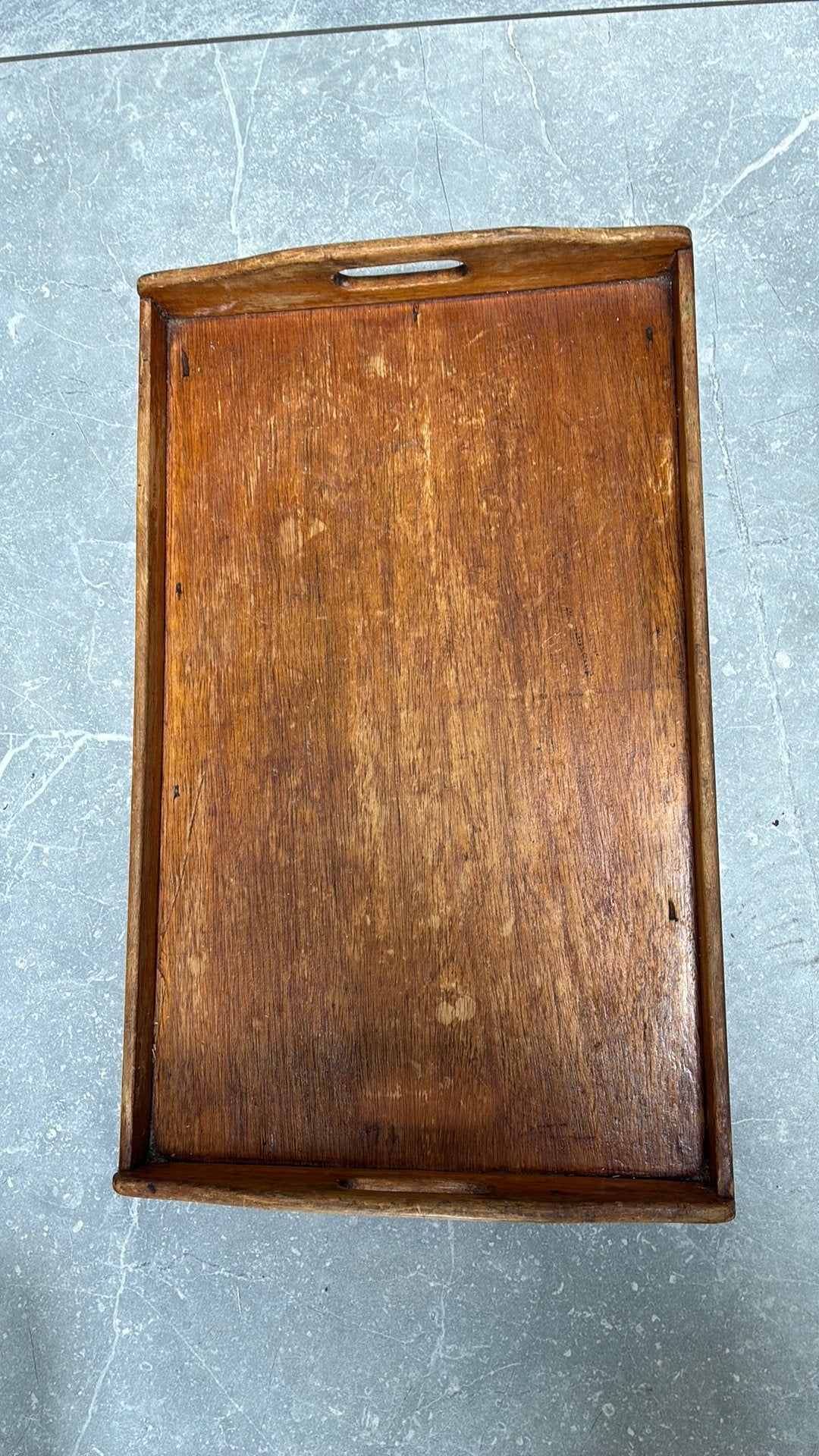 Vintage dienblad, Ophalen of Verzenden, Gebruikt, Hout
