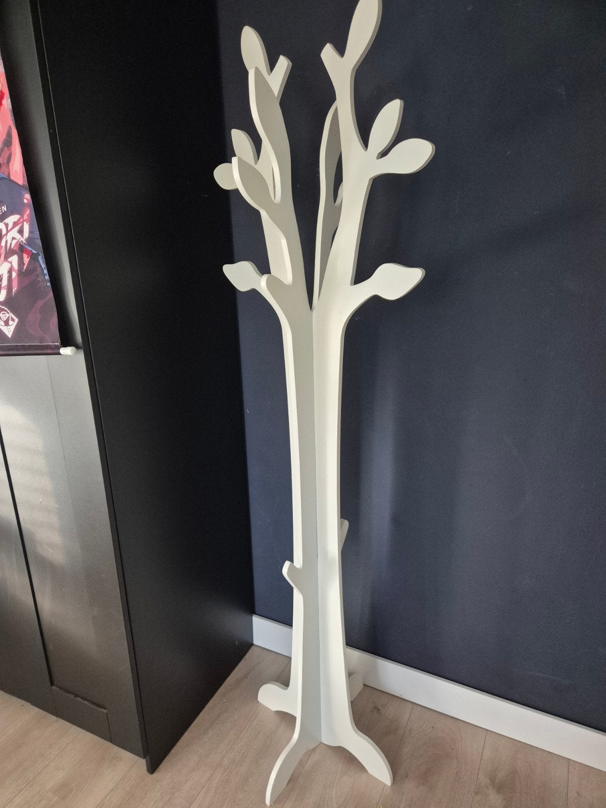 Witte kapstok in boom design, Ophalen, Zo goed als nieuw, Staande kapstok, 150 tot 200 cm