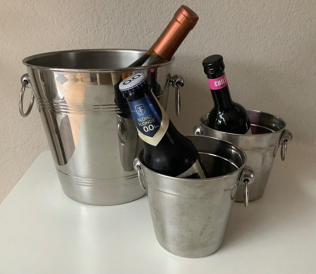WIJNKOELERS VOOR BIER EN WIJN 3 STUKS, Ophalen of Verzenden, Zo goed als nieuw