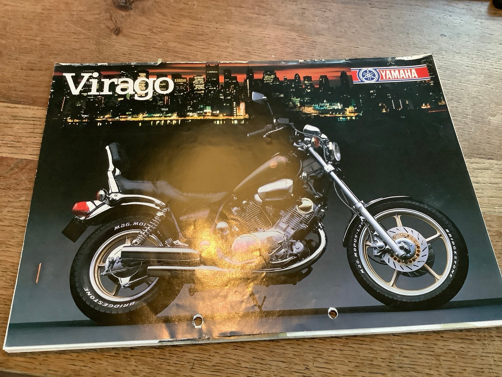 Yamaha Virago XV 1000 folder/ Brochure.    (108), Verzenden, Yamaha