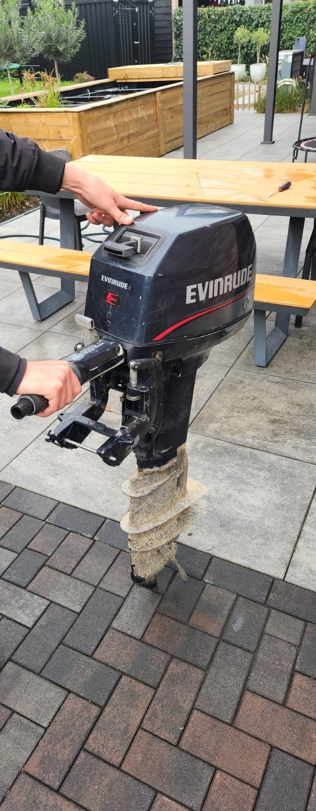 Evinrude 5.0 buitenboordmotor, Ophalen, Gebruikt, Minder dan 5 pk, Buitenboordmotor