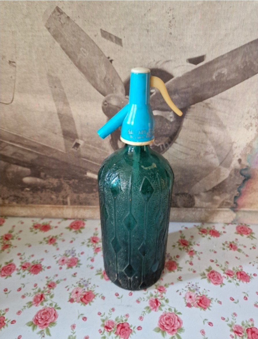 Groen glazen spuitfles nr4, Ophalen of Verzenden, Groen