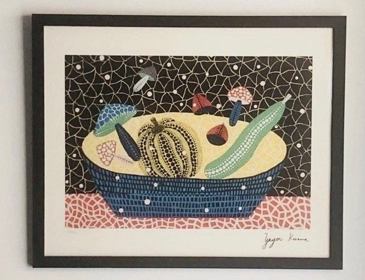 Yayoi Kusama : litho (40 bi 50 cm), Ophalen of Verzenden