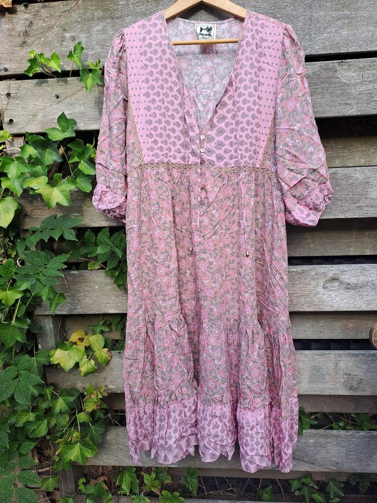 Lichtroze Ibiza jurk Jaase maat L, Kleding | Dames, Jurken, Jaase, Maat 42/44 (L), Ophalen of Verzenden, Zo goed als nieuw
