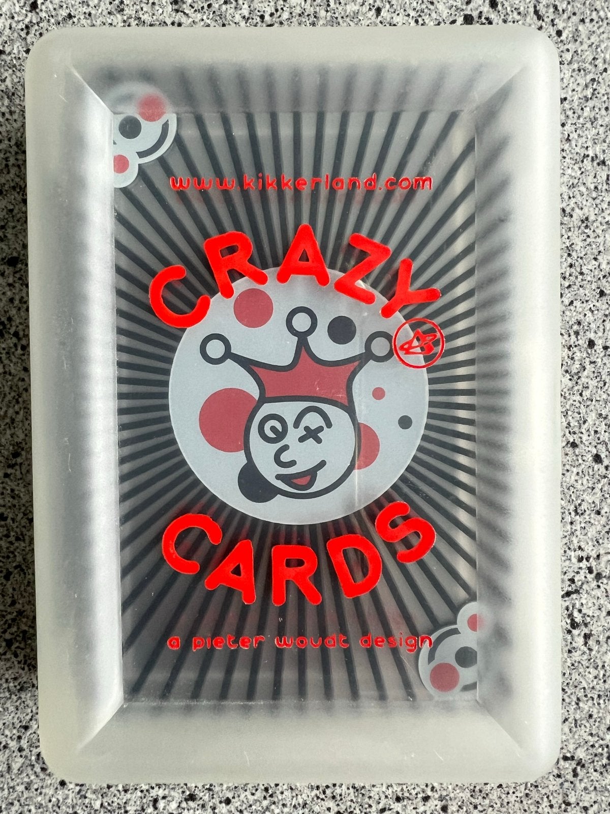Kikkerland Crazy Cards Speelkaarten - Pieter Wouda Design, Een of twee spelers, Ophalen of Verzenden, Nieuw