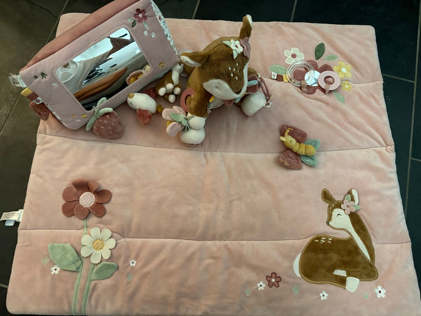 Little Dutch Speelkleed, activiteiten kubus, knuffel, Ophalen of Verzenden, Zo goed als nieuw, Speelkleed