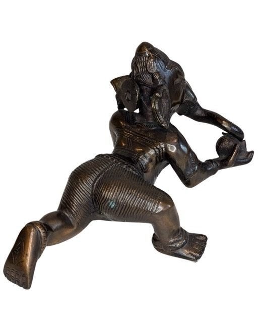 Ganesha beeld – oud brons – India – 23,3 cm, Ophalen of Verzenden, Gebruikt, Metaal, Bruin