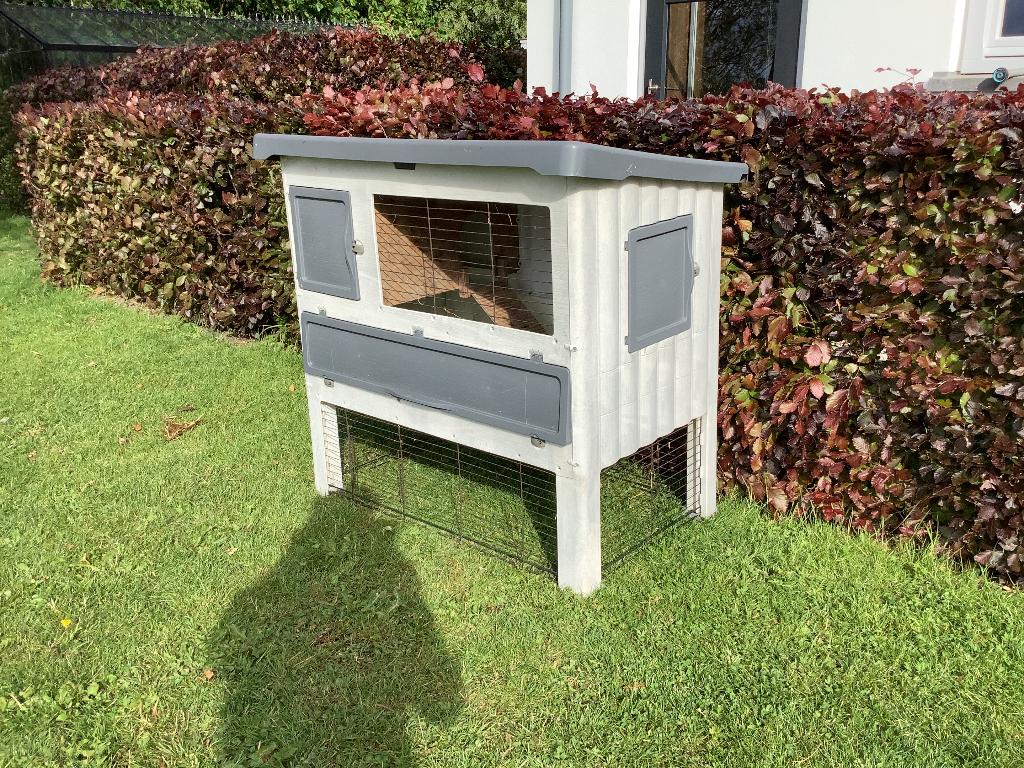 Konijnenhok, Dieren en Toebehoren, Knaagdieren en Konijnen | Hokken en Kooien, Ophalen, Gebruikt, 90 cm of meer, Konijn