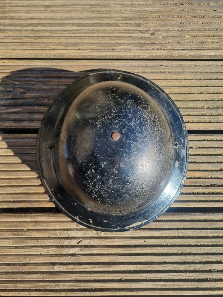 Britse MKII helm uit de 2e wereldoorlog WWII 1943, Ophalen of Verzenden, Engeland, Helm of Baret