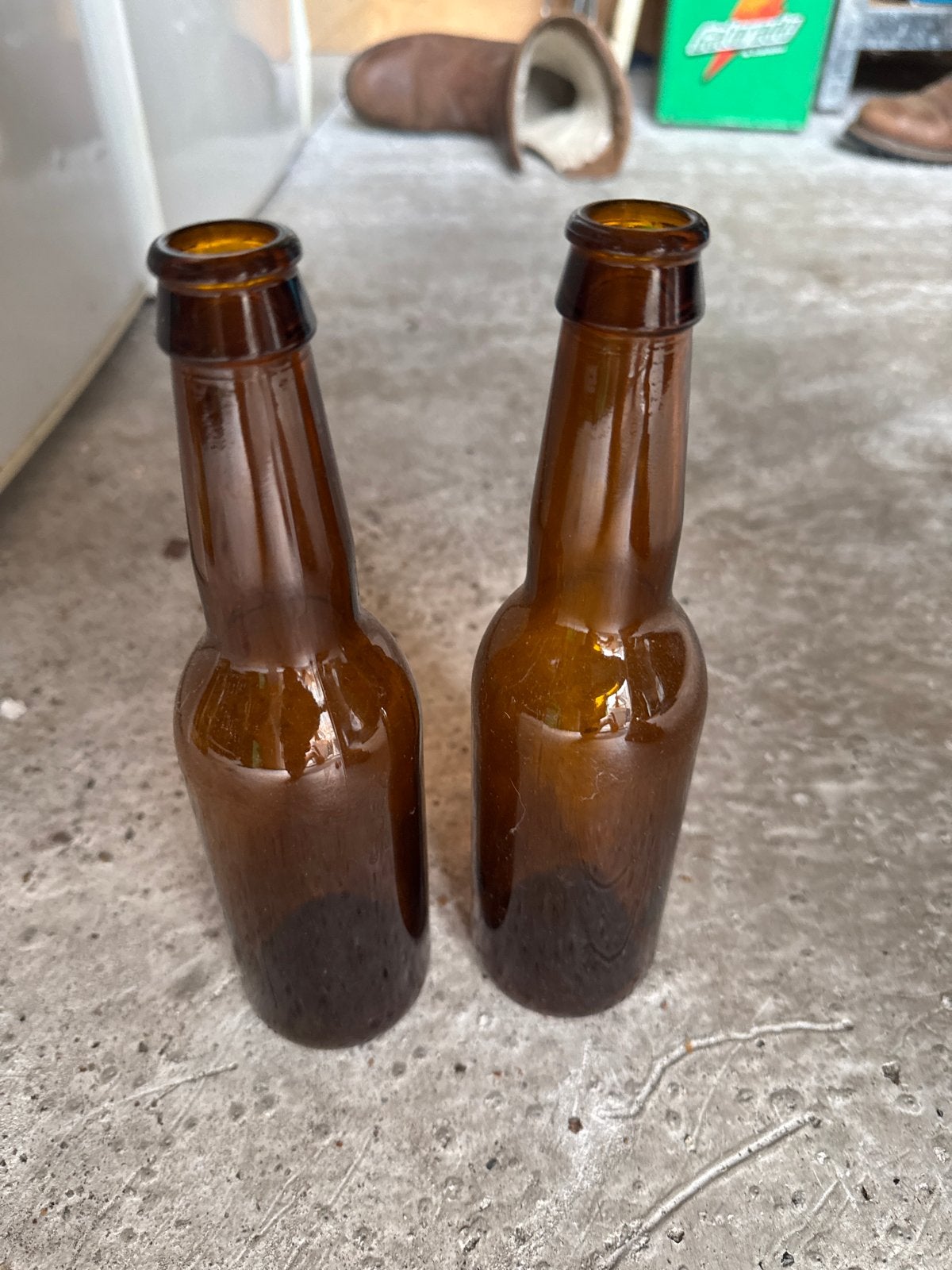 15 bruine glazen flessen, Ophalen of Verzenden