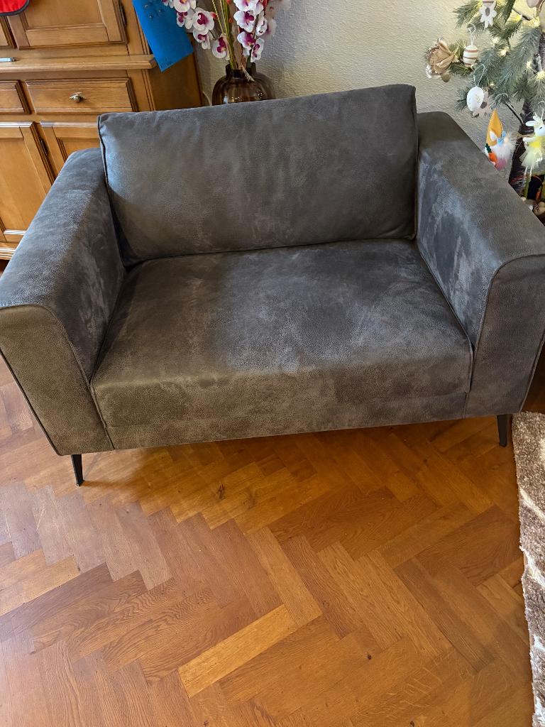 Loveseat, Ophalen, Zo goed als nieuw, Modern, Leer
