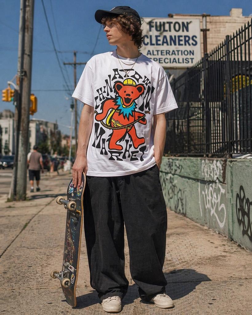 Chinatown Market x GD T-shirt | L, Kleding | Heren, T-shirts, Ophalen of Verzenden, Nieuw, Maat 52/54 (L), Wit