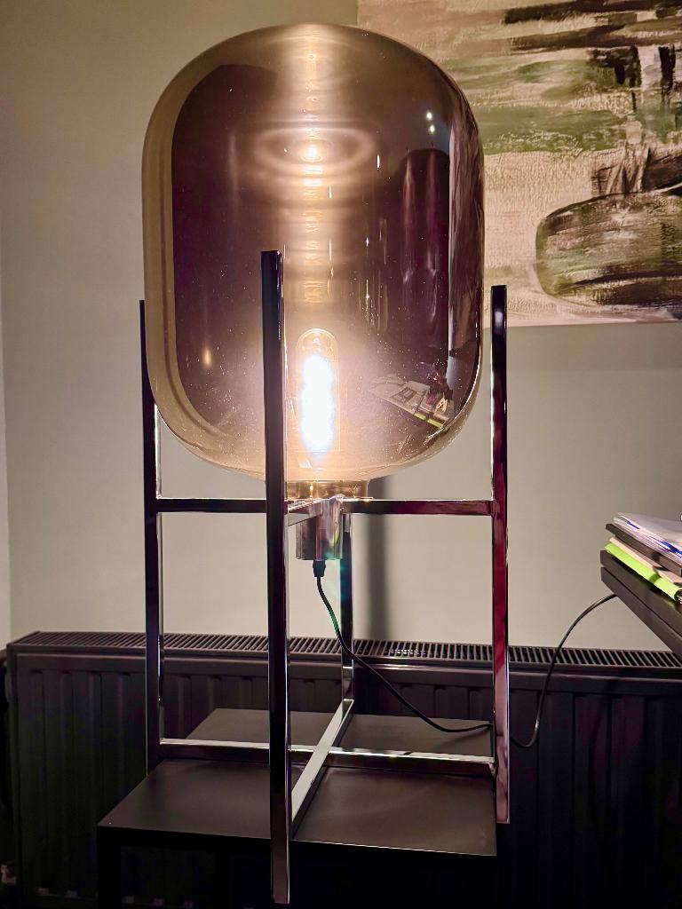Vloerlamp van glas en ijzer lamp voor slechts 75 euro, Ophalen, Nieuw, Glas, Minder dan 100 cm