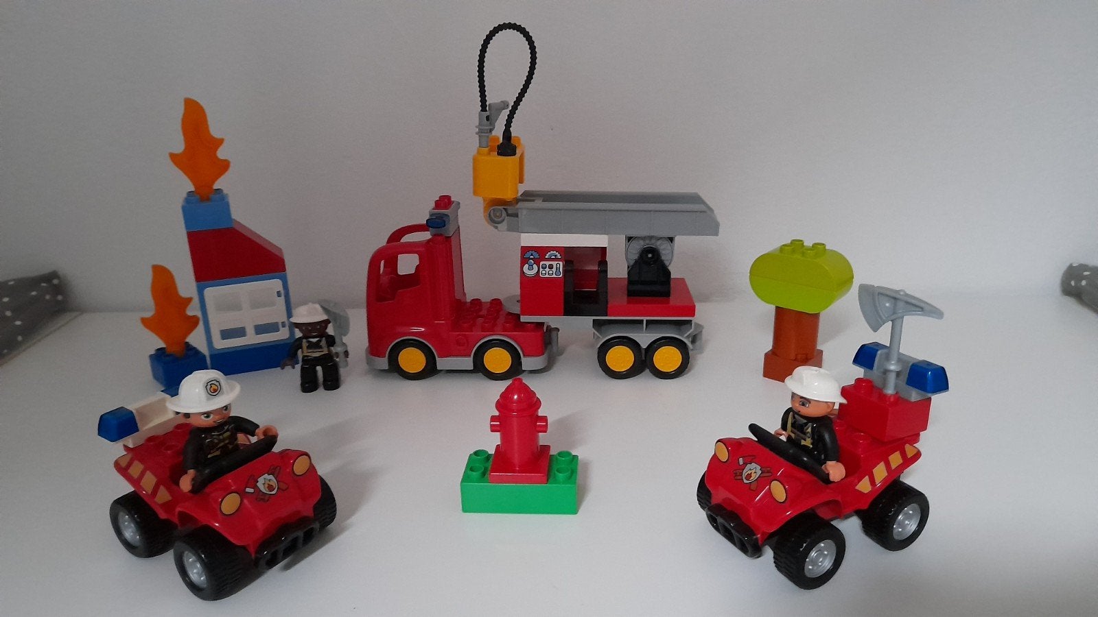 Lego Duplo Brandweer Set, Ophalen of Verzenden, Zo goed als nieuw, Duplo