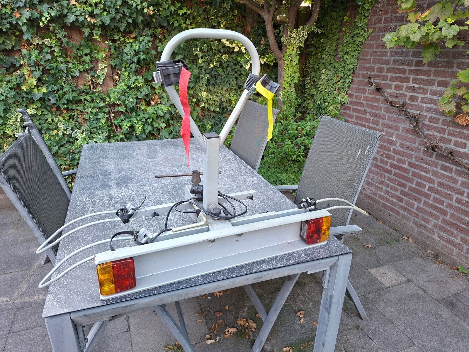 fietsendrager kantelbaar, Ophalen, Gebruikt, Brede banden, 2 fietsen