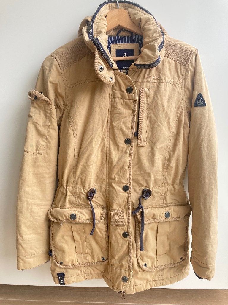Beige winterjas, jas van Gaastra mt. 158/164, Gebruikt, Meisje, Ophalen of Verzenden, Gaastra
