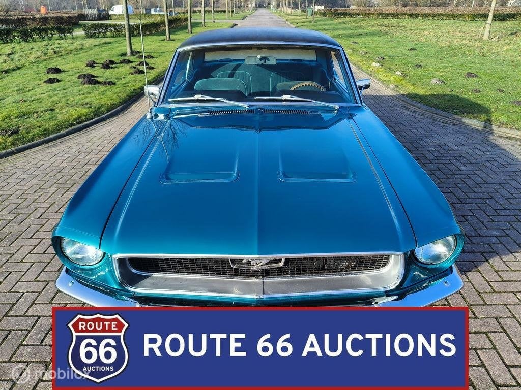 Ford Mustang Coupe | 1968 | Route 66 Auctions, Auto's, Oldtimers, Overige carrosserieën, Zwart, Bedrijf, Handgeschakeld