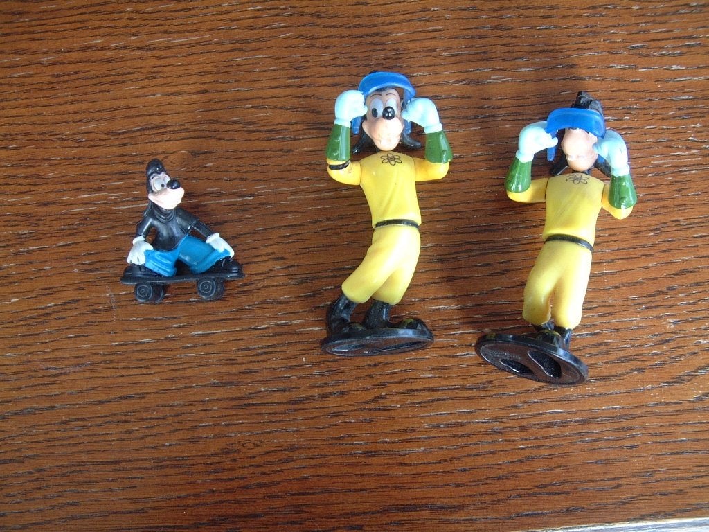3 Oude Goofy Disney 1 van namkung liverpool, Ophalen of Verzenden, Goofy of Pluto, Gebruikt, Beeldje of Figuurtje