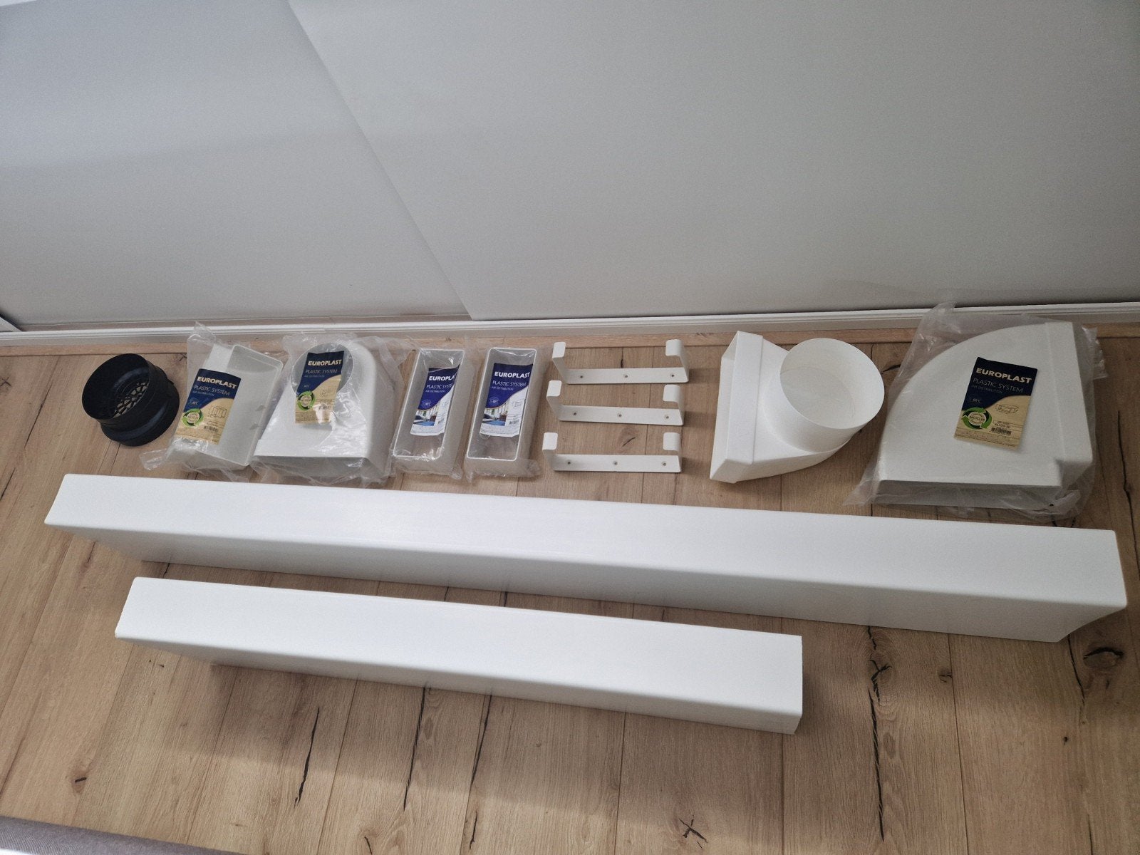 Ventilatiekanalen Set 220x90 (oa 150cm) met onderdelen, Ophalen, Afzuiger