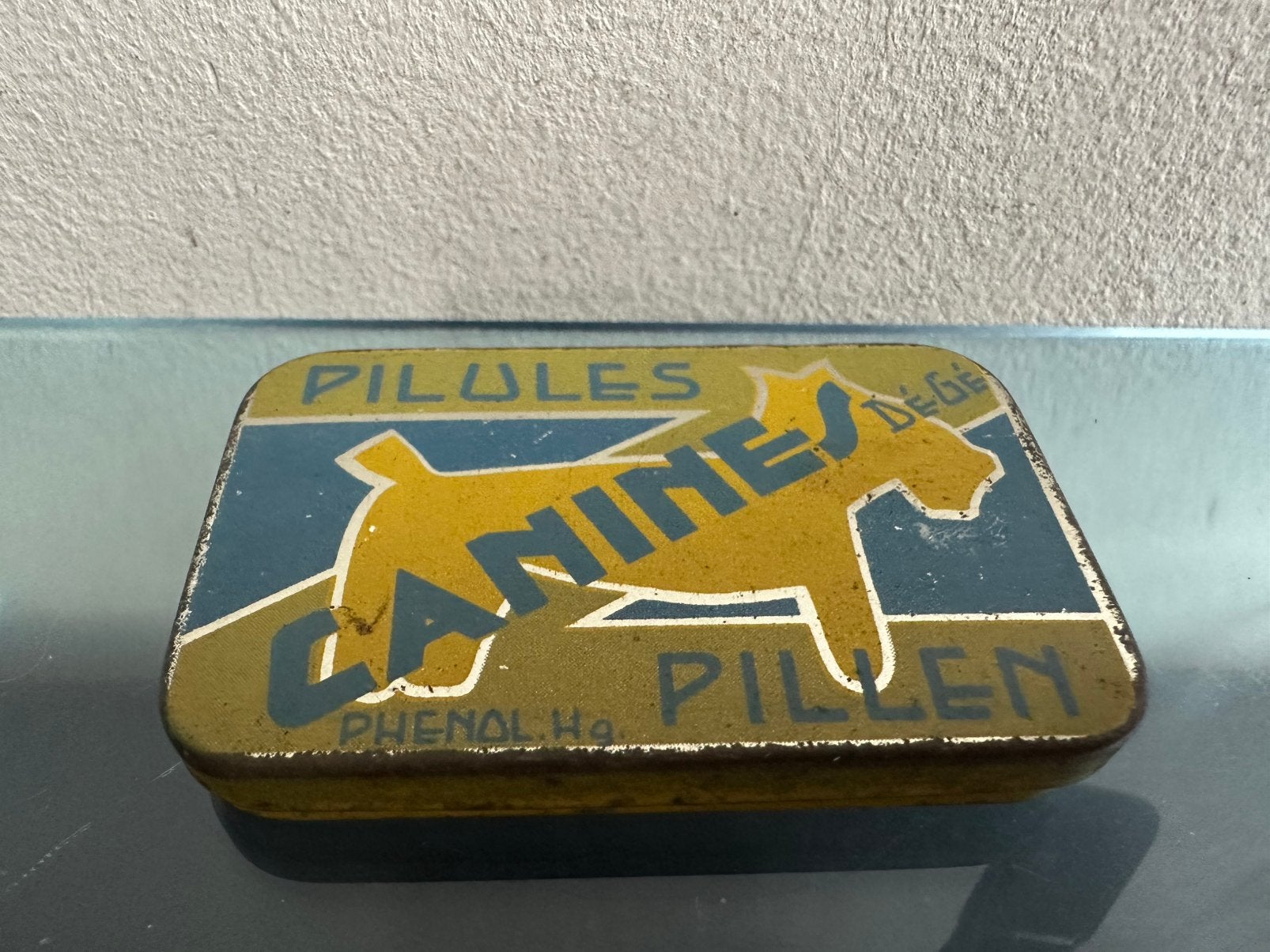 Oud pillen aspirine blikje Pillendoosje, Ophalen of Verzenden, Gebruikt, Overige