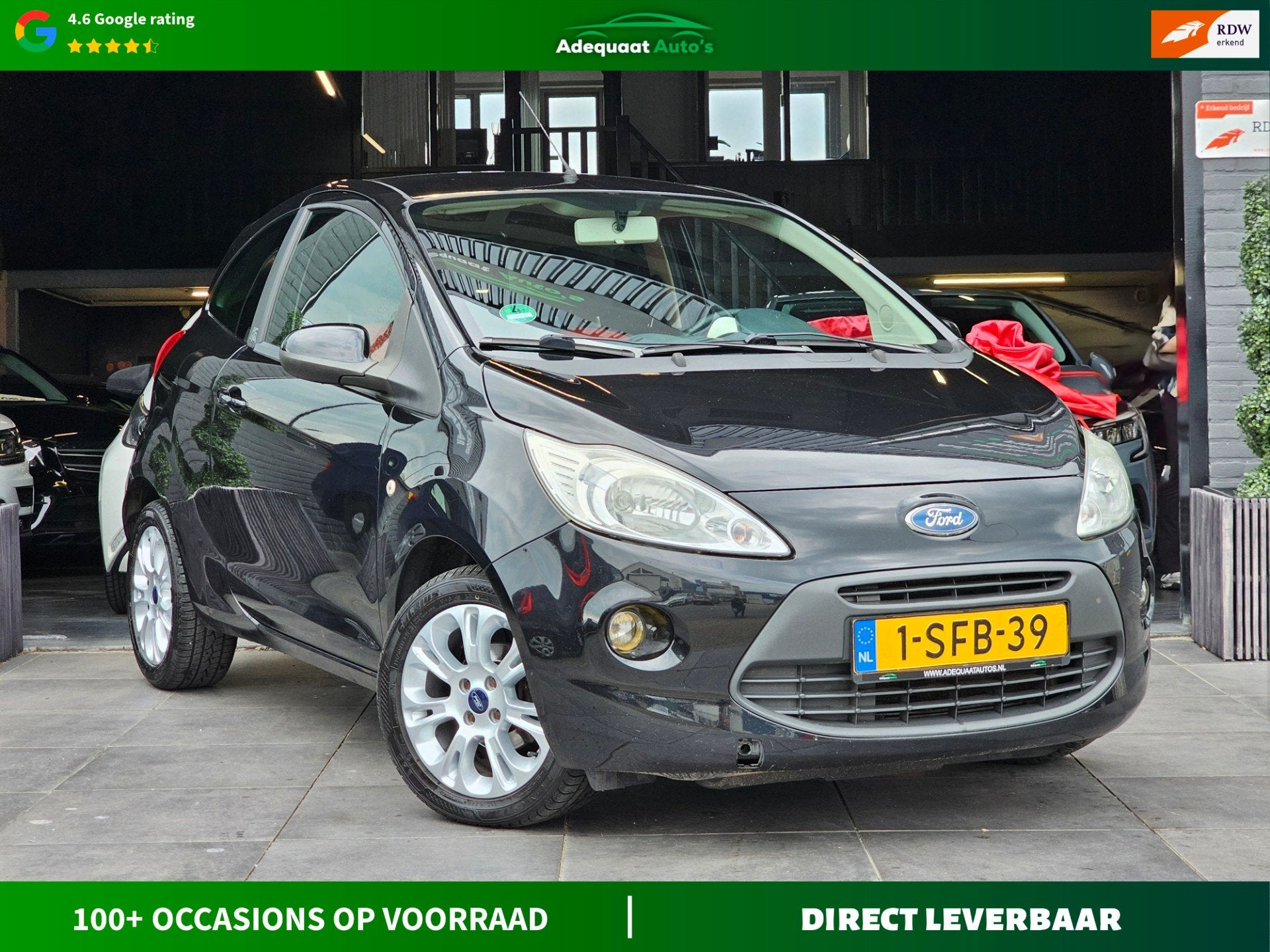 Ford Ka 1.2 Trend|Airco|EL Pakket|LM Velgen|APK, Auto's, Ford, Stof, Gebruikt, 4 cilinders, 4 stoelen