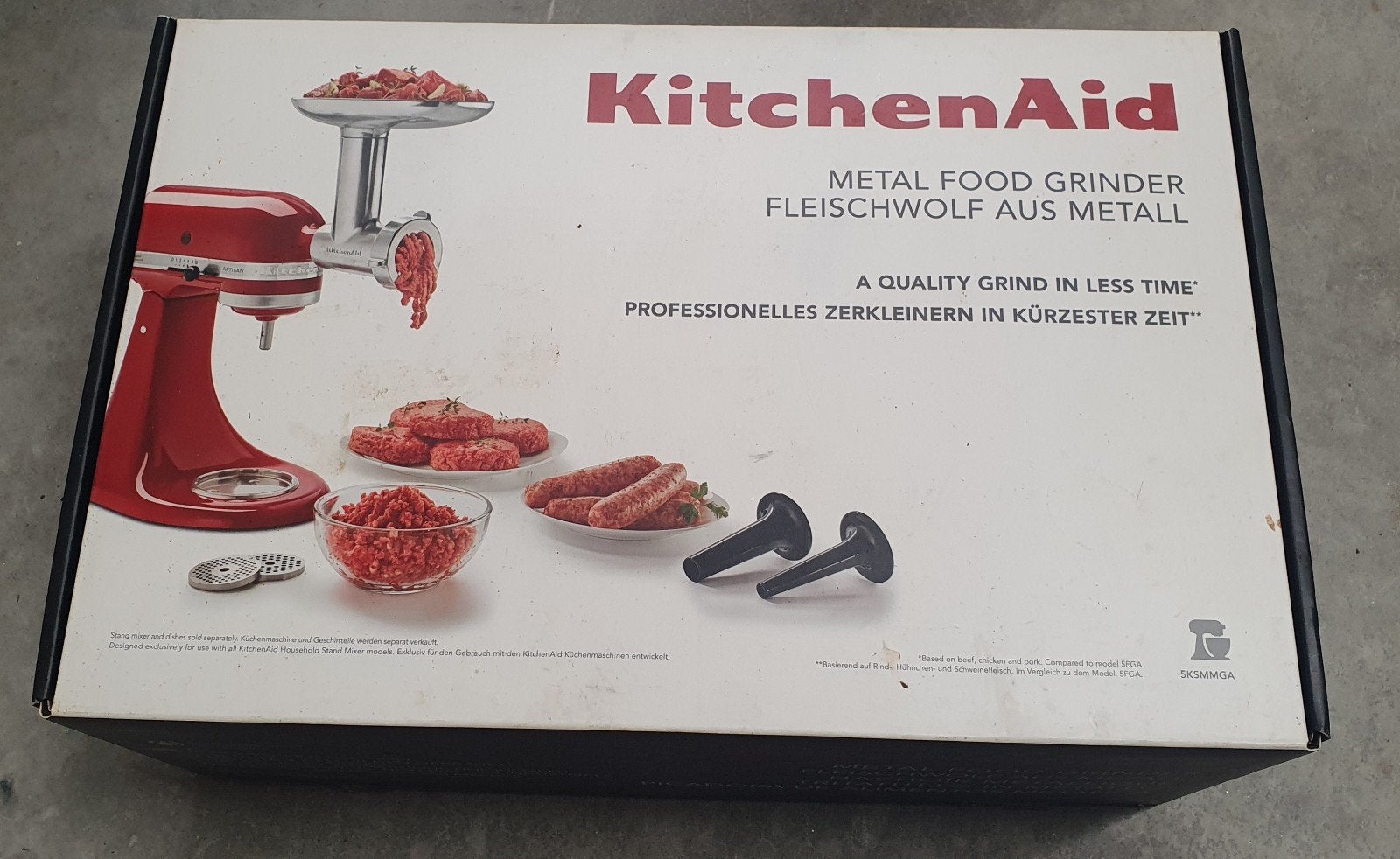 Nieuwe KitchenAid Metal Food Grinder Gehaktmolen, Ophalen of Verzenden, Nieuw, 3 snelheden of meer