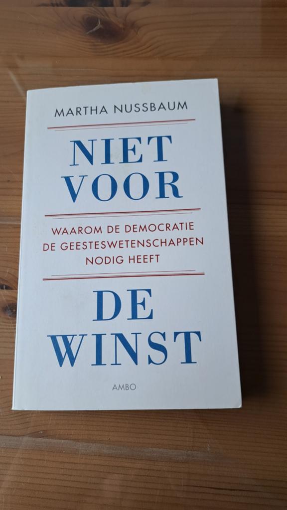 Martha Nussbaum - Niet voor de winst, Boeken, Ophalen of Verzenden, Nieuw, Martha Nussbaum