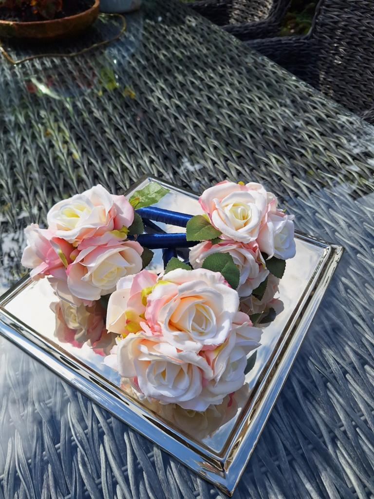 3x bruidsmeisjes boeket, Ophalen of Verzenden, Zo goed als nieuw, Accessoires