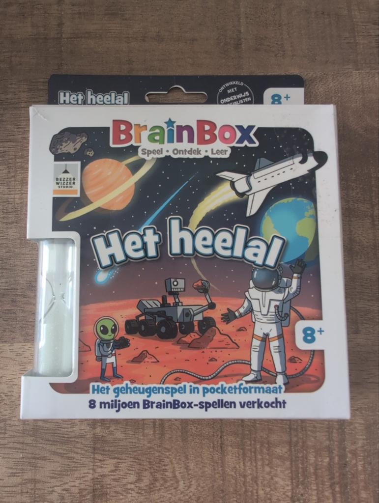 BrainBox Het Heelal - Geheugenspel in pocketformaat, Een of twee spelers, Nieuw, BrainBox, Ophalen of Verzenden