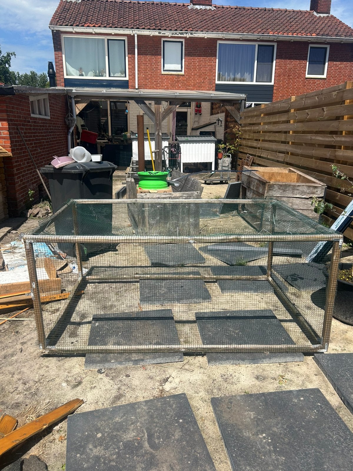 Konijnen/kippen ren, Dieren en Toebehoren, Knaagdieren en Konijnen | Hokken en Kooien, 110 cm of meer, 60 tot 90 cm, Ophalen of Verzenden