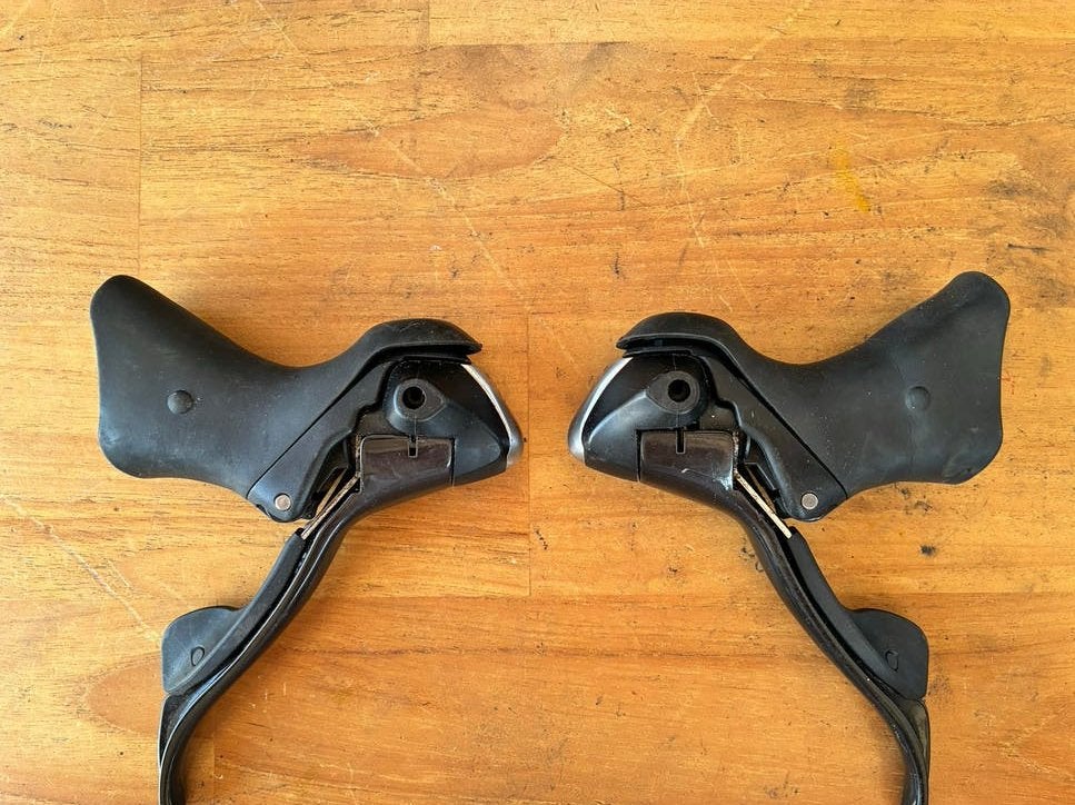 Shimano 105 ST-Shifters 3 x 9 speed., Ophalen, Gebruikt, Overige typen, Kunststof