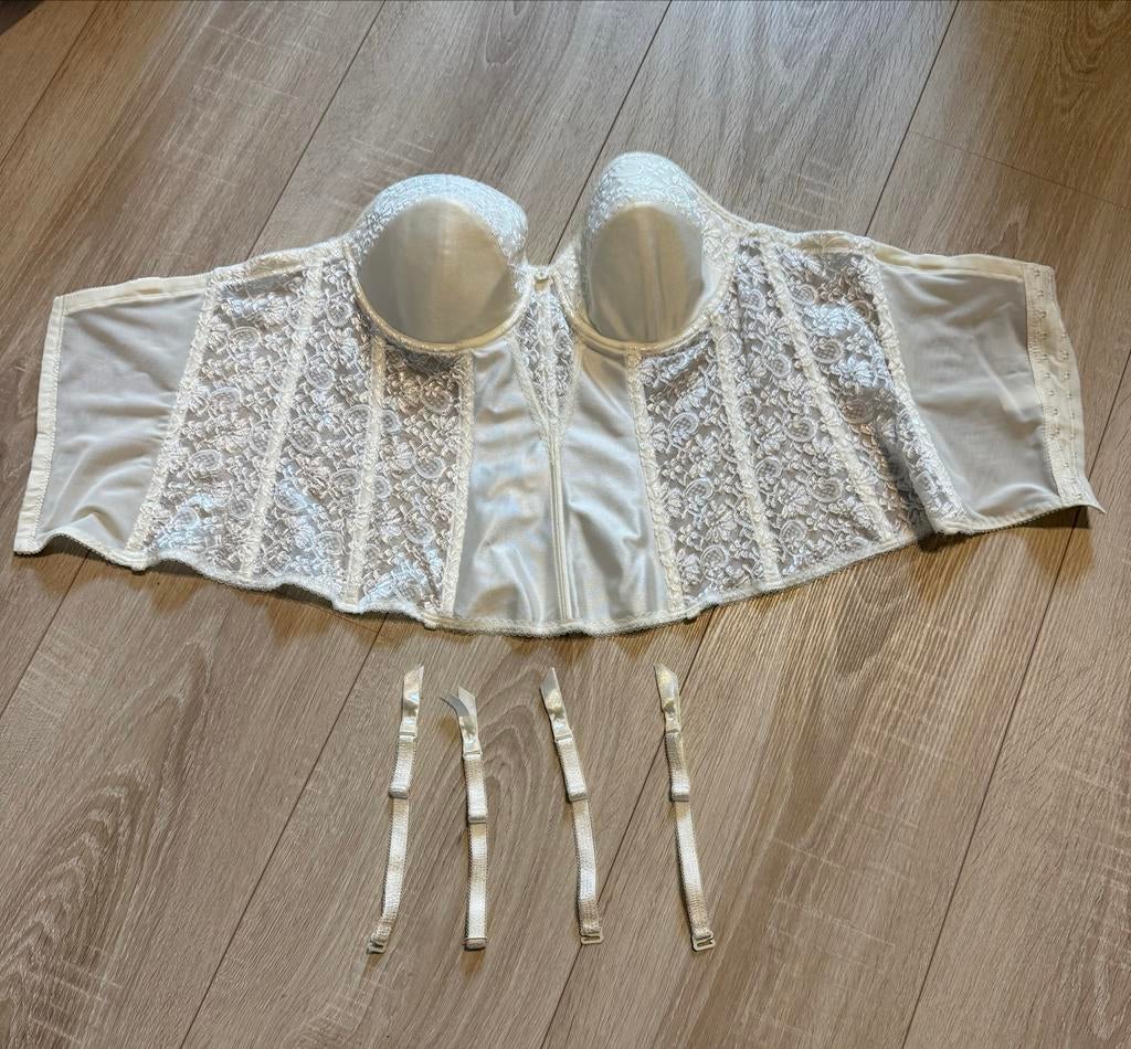 Torselet 95B Ivoor - Perfect voor Bruidslingerie, Ophalen of Verzenden, Beige, Body of Korset