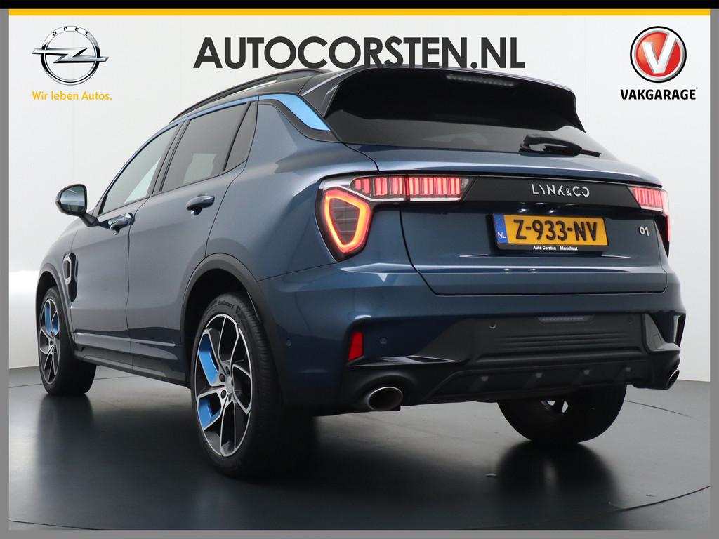 Lynk & Co 01 1.5 PHEV AUT-7 261pk Pano-Schuifdak Lmv 20" 360, Auto's, Lynk & Co, Stof, Blauw, 120 €/maand, Bedrijf