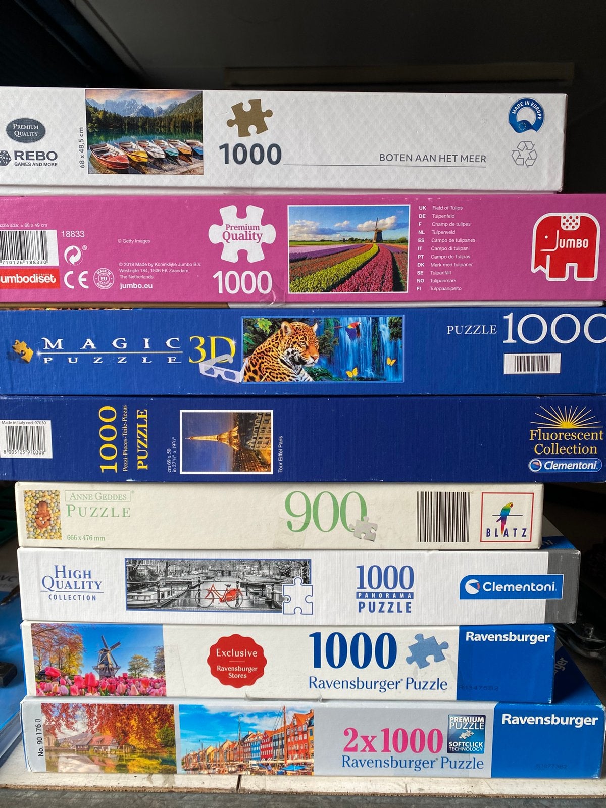 Diverse puzzels, Ophalen, 500 t/m 1500 stukjes, Gebruikt, Legpuzzel
