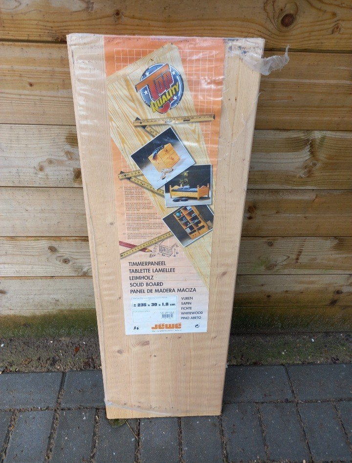 Vuren plank, Ophalen, Minder dan 25 mm, Nieuw, Plank