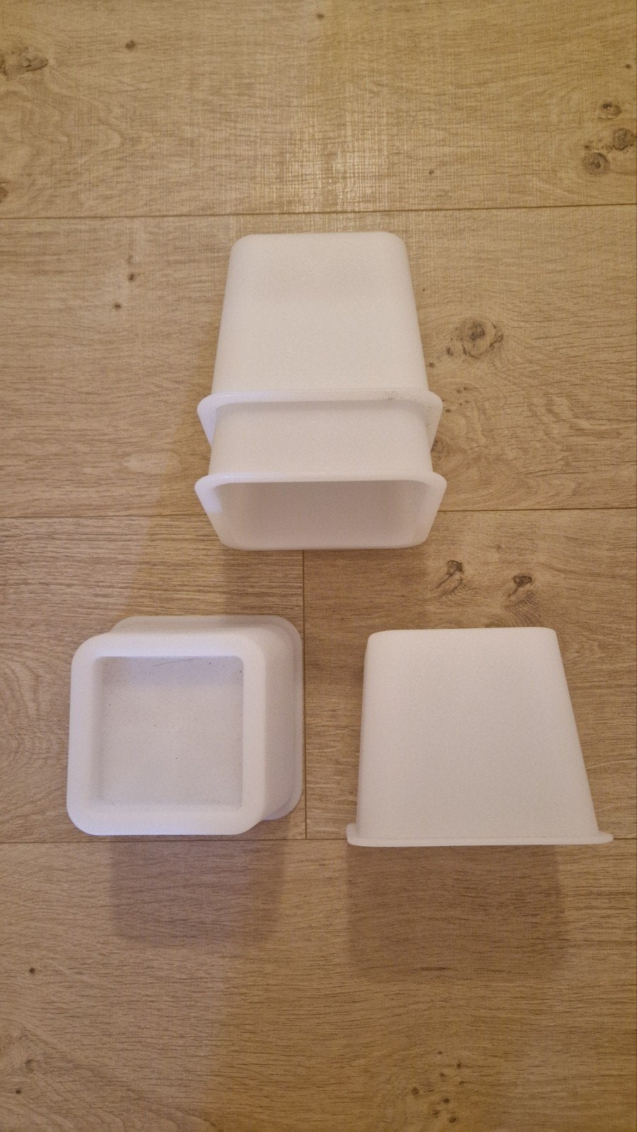 Verhogers voor bed/bank 4x, Ophalen, Zo goed als nieuw, Wit, Kunststof
