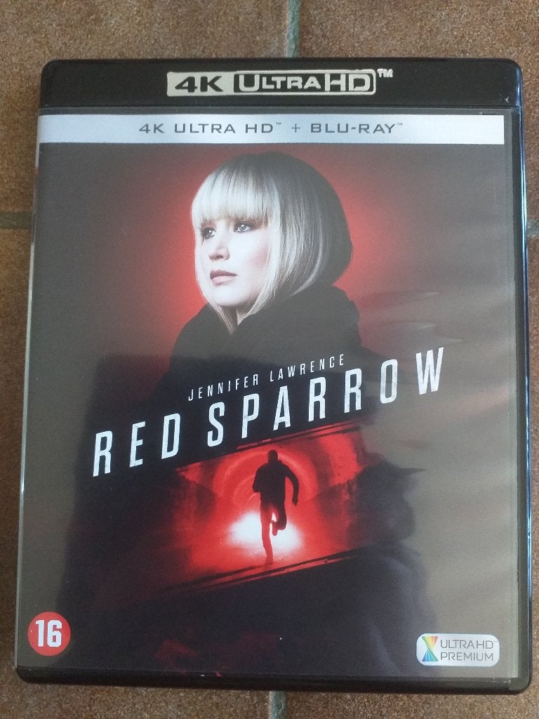 Red Sparrow 4K Bluray + 2D Bluray, Ophalen of Verzenden, Zo goed als nieuw, Actie