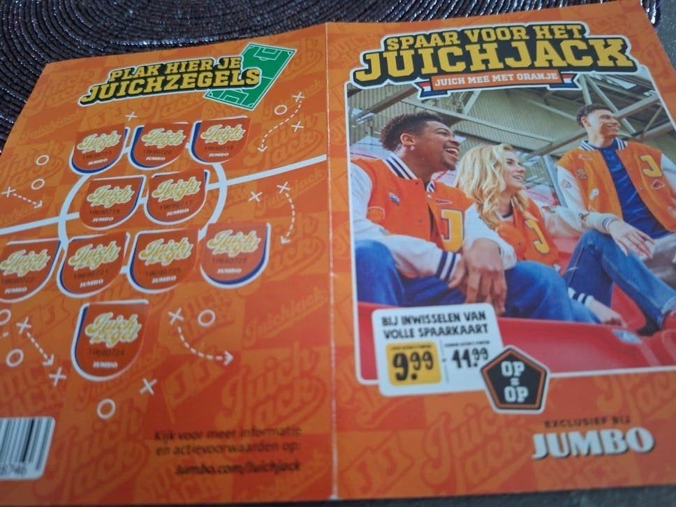 Jumbo Juichjack spaarkaart - Juich mee met Oranje, Verzamelen, Supermarktacties, Ophalen of Verzenden