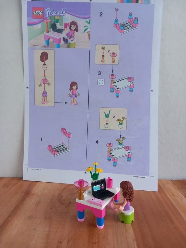 Lego Friends 30102 Olivia’s Kantoor., Gebruikt, Lego, Friends, Ophalen of Verzenden