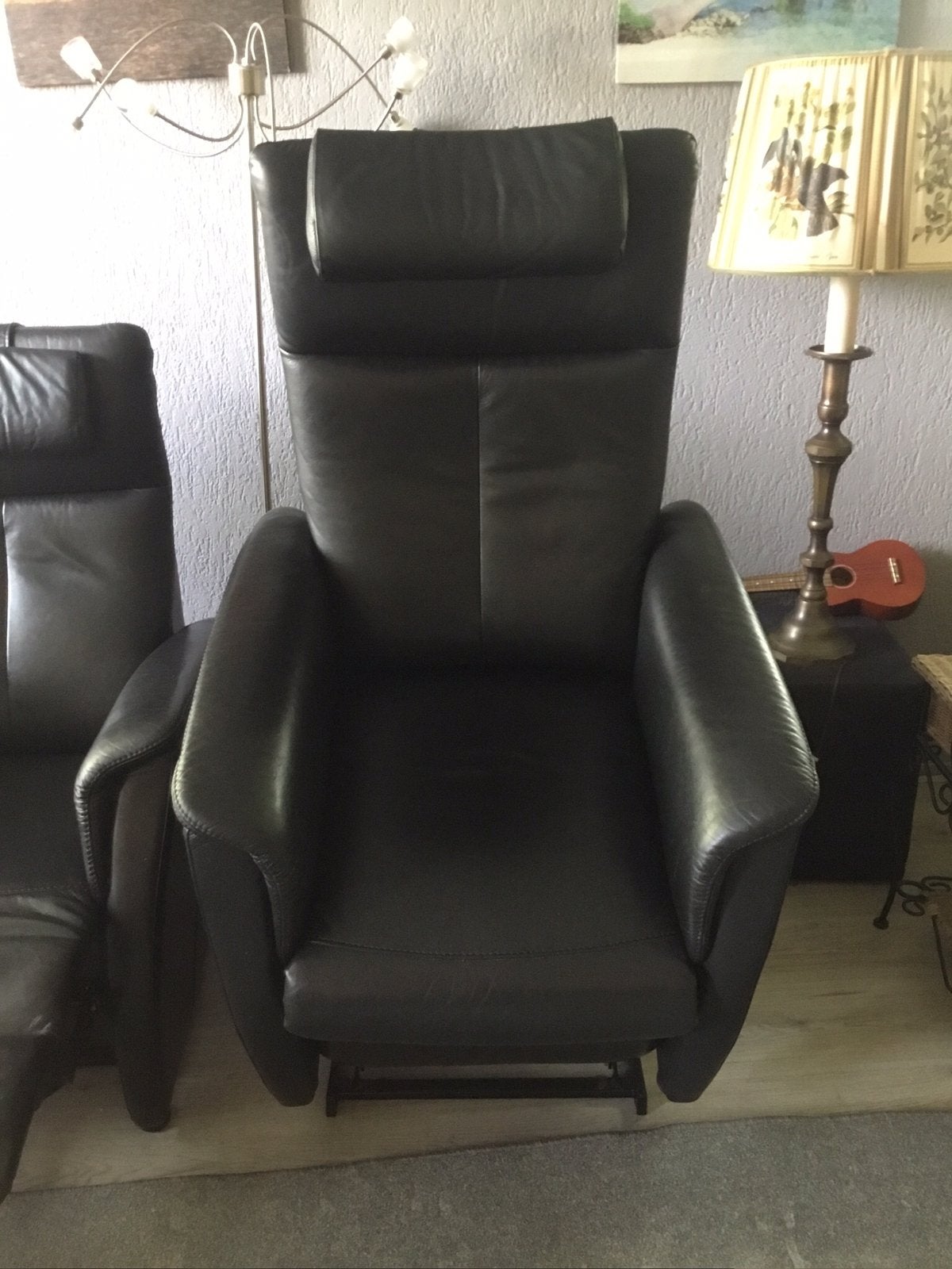 2 mooie leren stoelen te koop, Huis en Inrichting, Fauteuils, Ophalen, Zo goed als nieuw, 75 tot 100 cm, Leer