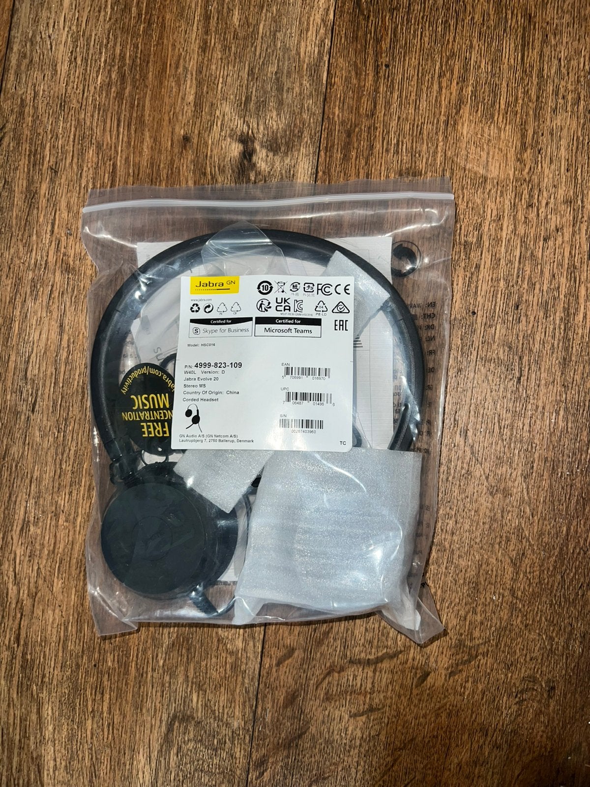 Jabra Evolve 20 MS, Audio, Tv en Foto, Koptelefoons, Ophalen, Nieuw, Overige merken