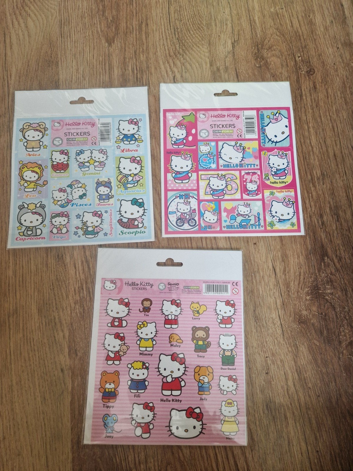 6 vellen stickers van hello kitty, Ophalen of Verzenden, Nieuw, Meerdere stickers