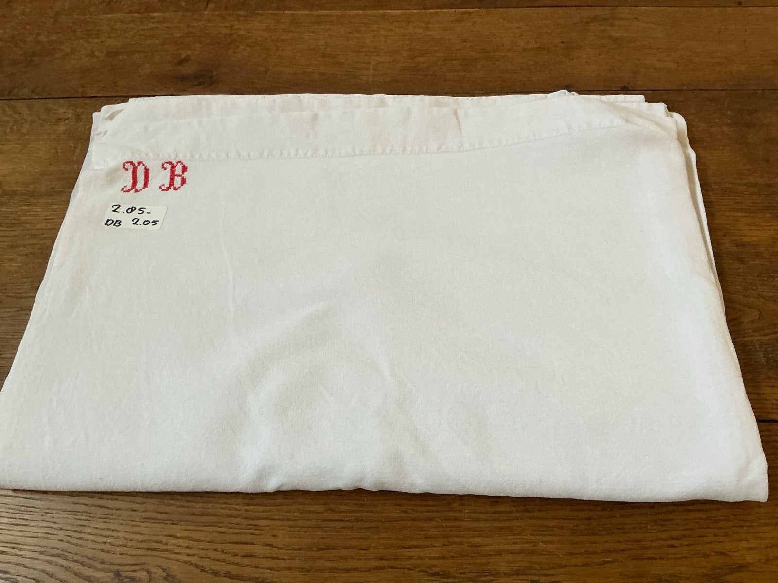 Vintage Wit Linnen Laken uit Frankrijk - Soepel & Zacht, Ophalen of Verzenden