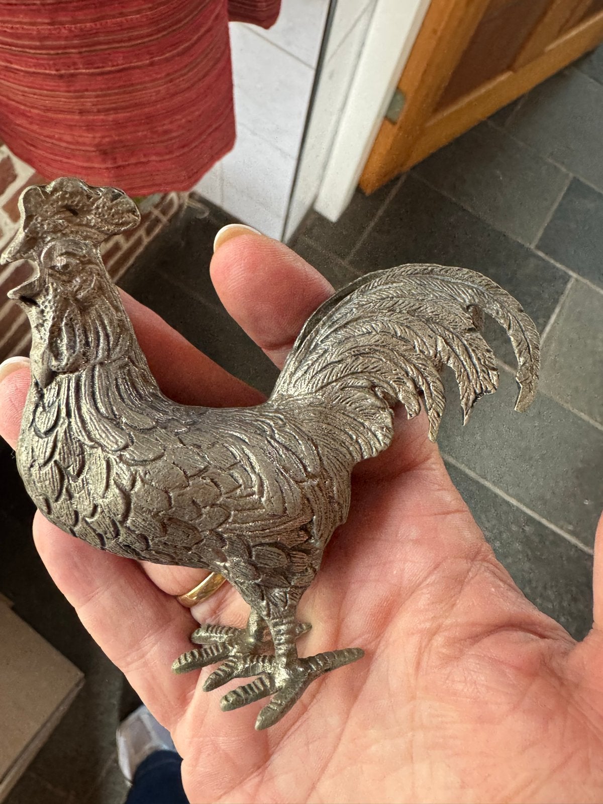 Decoratieve metalen haan - Vintage stijl, Antiek en Kunst, Ophalen