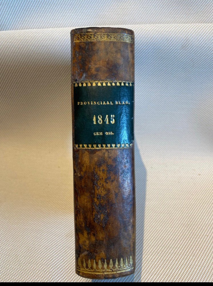 Provinciaal blad van Noord Brabant 1845 gemeente Oss, Ophalen of Verzenden