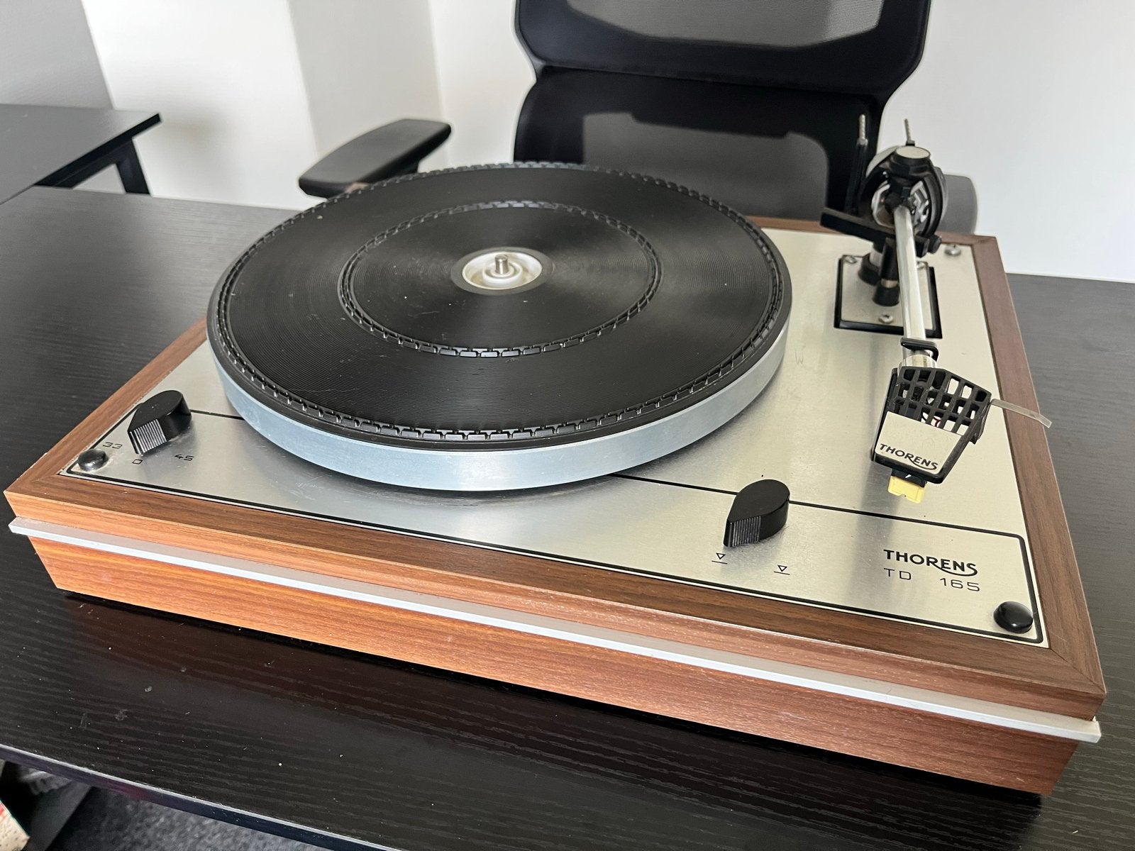 Thorens TD 165 Platenspeler - Vintage Hifi, Audio, Tv en Foto, Platenspelers, Ophalen of Verzenden, Gebruikt, Platenspeler, Thorens