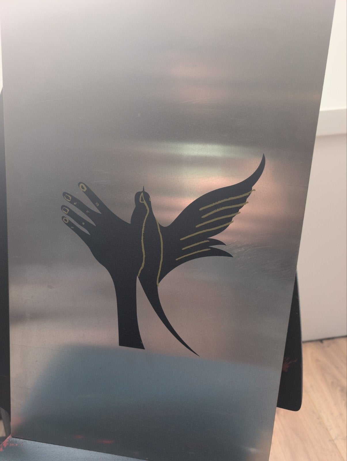 Zeefdruk 'Bird of Freedom' - Vrijheidssymbool, Ophalen of Verzenden, Dieren en Natuur, Zeefdruk, Origineel